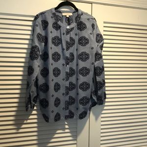 Loft blouse! Size small.  Chambray and navy.